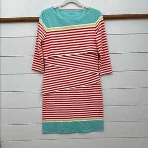 Pink Asymmetrical Sheath Dress with Raglan Sleeves